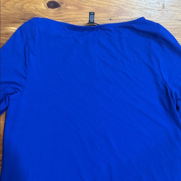 Eileen Fisher Royal Blue Garment Long Sleeve Top or Mini Dress Size Medium - Picture 10 of 13